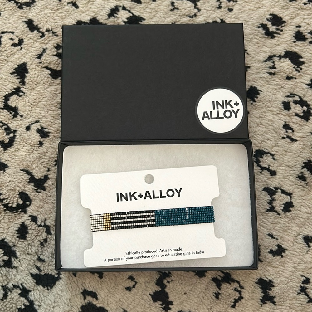 NIB Ink & Alloy beaded bracelet- Alex version